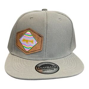 Madeline Island Flat Brim Hat - Leather Patch